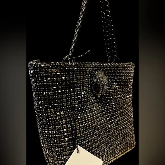 Kurt Geiger NWT Mini Party Tote/Bag All-over Crystals w/ Iconic Bird Head - Picture 11 of 15